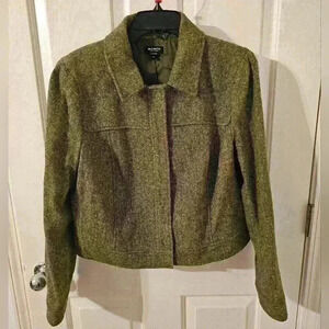 Worth New York Wool Multicolor Snap Blazer Jacket Size 14